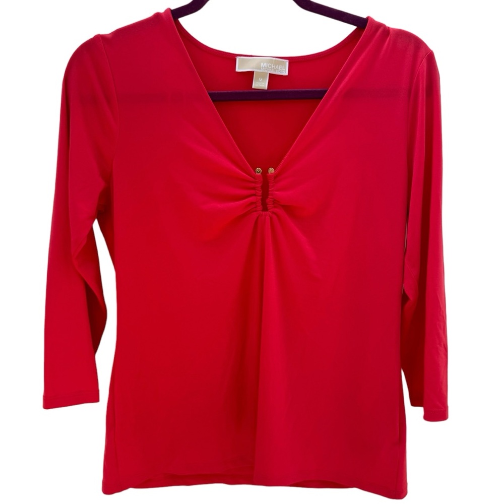 MICHAEL Michael Kors burnt orange business casual work shirt/ blouse